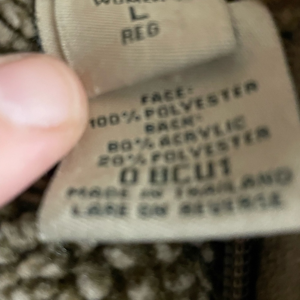 LL BEAN Women's Long Sleeve Sherpa Lined Embroidered Suede Jacket Sz L Brown‌‌ - Picture 4 of 5